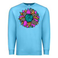 Ocean Blue race sunflower Premium Sweatshirt - Zillion Design Studio
