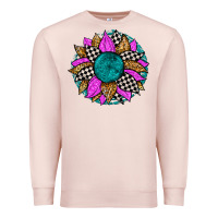 Pale Pink race sunflower Premium Sweatshirt - Zillion Design Studio