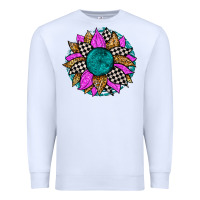 White race sunflower Premium Sweatshirt - Zillion Design Studio