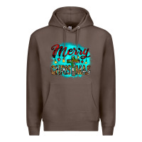 Coffee merry christmas wood slice ornament Premium Hoodie - JahusDesignShop