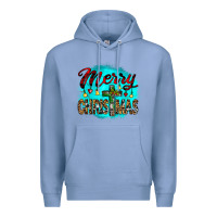 Colony Blue merry christmas wood slice ornament Premium Hoodie - JahusDesignShop