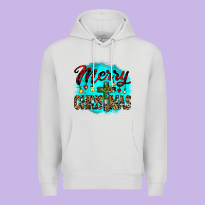 Merry Christmas Wood Slice Ornament Premium Hoodie Designed By Jahusdesignshop