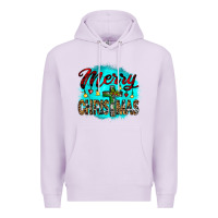 Lilac merry christmas wood slice ornament Premium Hoodie - JahusDesignShop