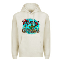 Oatmeal Heather merry christmas wood slice ornament Premium Hoodie - JahusDesignShop