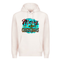 Pale Pink merry christmas wood slice ornament Premium Hoodie - JahusDesignShop