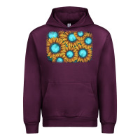 Mauve Wine sunflower gemstone background Urban Hoodie - JahusDesignShop