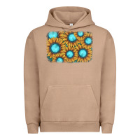 Pigment Burro sunflower gemstone background Urban Hoodie - JahusDesignShop