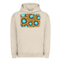 Pigment French Oak sunflower gemstone background Urban Hoodie - JahusDesignShop