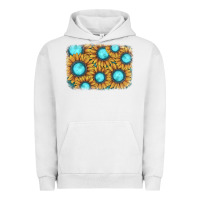 Pigment Lunar Rock sunflower gemstone background Urban Hoodie - JahusDesignShop