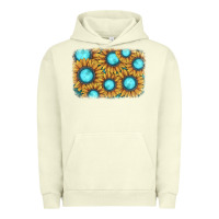 Pigment Pistachio sunflower gemstone background Urban Hoodie - JahusDesignShop