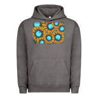 Pigment Tornado sunflower gemstone background Urban Hoodie - JahusDesignShop