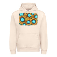 Sandshell sunflower gemstone background Urban Hoodie - JahusDesignShop