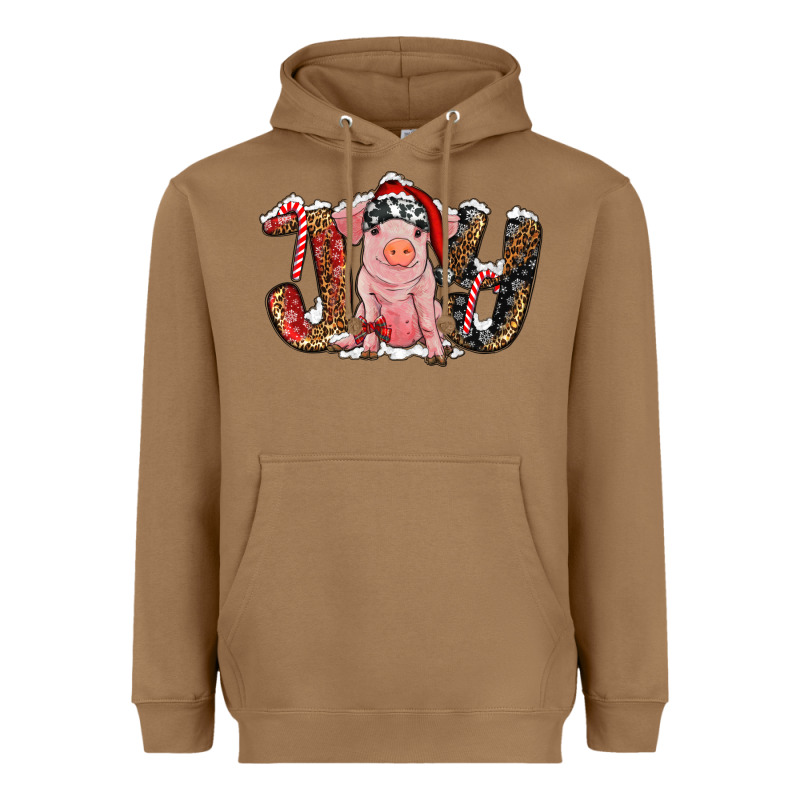Christmas Joy With Pig Heavyweight Hoodie by RanaPortraitStore | Teevron