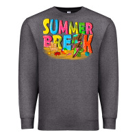 Charcoal Heather summer break Premium Sweatshirt - texasbilliewilder