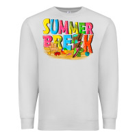 Dove Grey summer break Premium Sweatshirt - texasbilliewilder
