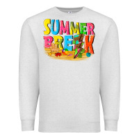 Oatmeal Heather summer break Premium Sweatshirt - texasbilliewilder