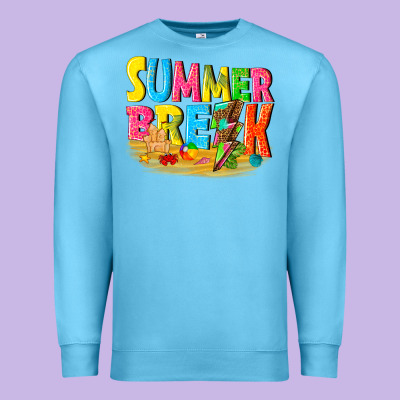 Summer Break Premium Sweatshirt Designed By Texasbilliewilder