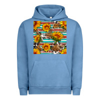 Pigment Pebble Blue serape leopard seamless pattern Urban Hoodie - BundleAndBundleShop
