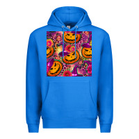True Royal halloween witchy pumpkin seamless pattern Premium Hoodie - BundleAndBundleShop