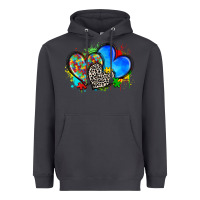 Smoke autism hearts Heavyweight Hoodie - Zillion Design Studio