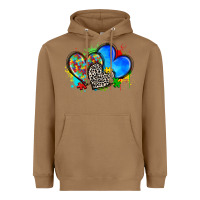 Toasted Coconut autism hearts Heavyweight Hoodie - Zillion Design Studio