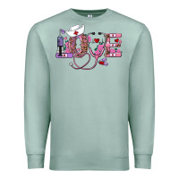 Seafoam valentine's day nurse love Premium Sweatshirt - RanaPortraitStore