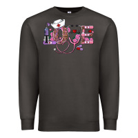 Smoke valentine's day nurse love Premium Sweatshirt - RanaPortraitStore
