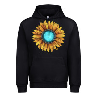 Black sunflower gemstone Urban Hoodie - JahusDesignShop