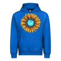 Cobalt sunflower gemstone Urban Hoodie - JahusDesignShop