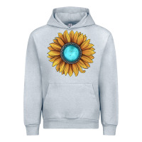 Heather Grey sunflower gemstone Urban Hoodie - JahusDesignShop