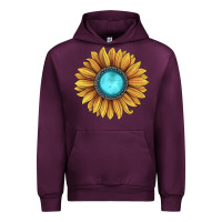 Mauve Wine sunflower gemstone Urban Hoodie - JahusDesignShop