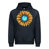 Navy sunflower gemstone Urban Hoodie - JahusDesignShop