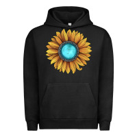 Pigment Black sunflower gemstone Urban Hoodie - JahusDesignShop