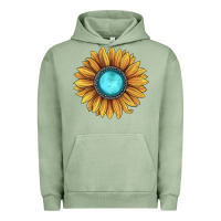 Pigment Oil Green sunflower gemstone Urban Hoodie - JahusDesignShop