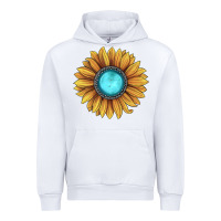 White sunflower gemstone Urban Hoodie - JahusDesignShop