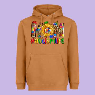 Mom Autismlife Zillion Heavyweight Hoodie Designed By Zillion Design Studio
