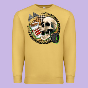 Race Skull Premium Sweatshirt Designed By Zillion Design Studio