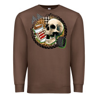 Chestnut race skull Premium Sweatshirt - Zillion Design Studio