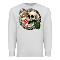 Dove Grey race skull Premium Sweatshirt - Zillion Design Studio