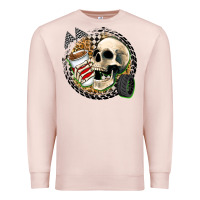 Pale Pink race skull Premium Sweatshirt - Zillion Design Studio