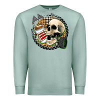 Seafoam race skull Premium Sweatshirt - Zillion Design Studio
