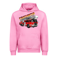 Fuchsia Pink firefighter fire truck Urban Hoodie - Artiststas