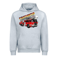 Heather Grey firefighter fire truck Urban Hoodie - Artiststas