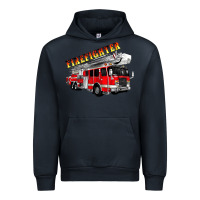 Navy firefighter fire truck Urban Hoodie - Artiststas