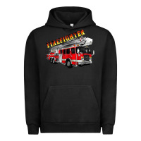Pigment Black firefighter fire truck Urban Hoodie - Artiststas