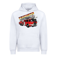 White firefighter fire truck Urban Hoodie - Artiststas