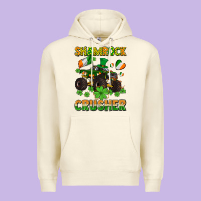Shamrocks Crusher Monster Truck With Shamrocks Premium Hoodie Designed By Adodesignshop