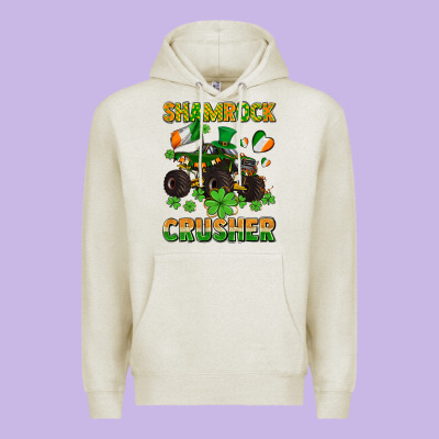 Shamrocks Crusher Monster Truck With Shamrocks Premium Hoodie Designed By Adodesignshop