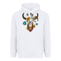 White western cow skull Heavyweight Hoodie - texasbilliewilder