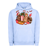 Pigment Grape Ice Christmas tree cake American football  ball and hot dogs ado Urban Hoodie - AdoDesignShop